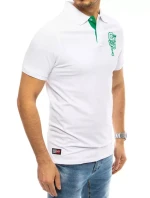 Pánská polokošile s výšivkou bílá FashionStreet PX0439