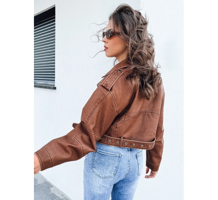 Dámská kožená bunda BADEN camel FashionStreet TY4337