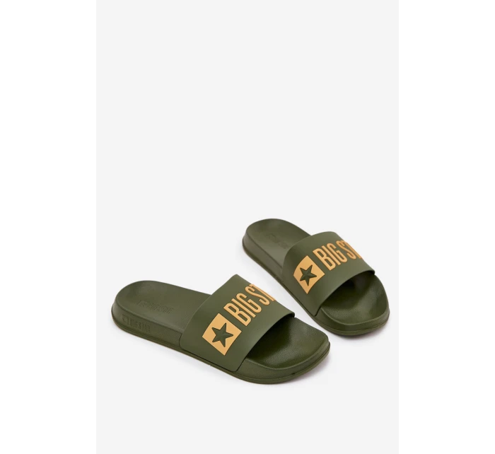 Pánské pantofle Big Star model 21706473 zelené - Big Star Shoes Pánské pantofle Big Star model 21706473 zelené - Big Star Shoes