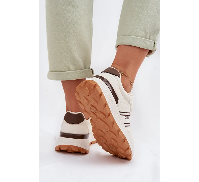 Dámské tenisky na platformě Big Star model 22042715 HiPoly System Béžové - Big Star Shoes
