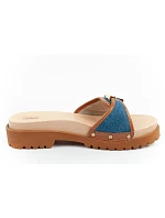Dámské dřeváky W F305492349 hnědo-modré - Scholl Iconic