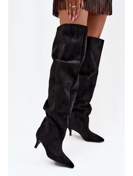 Kozačky na podpatku  model 219139 Step in style