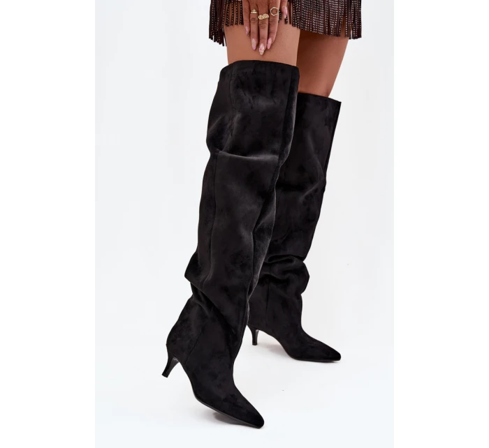 Kozačky na podpatku  model 219139 Step in style