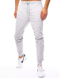 Pánské šedé teplákové kalhoty model 21963203 - Dstreet