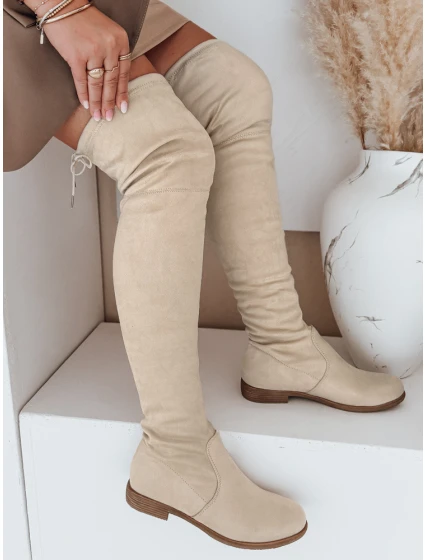 FashionStreet béžové dámské boty ZY0573