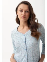 Pyžamo Luna 668 3/4 4XL L24 dámské rozepínací
