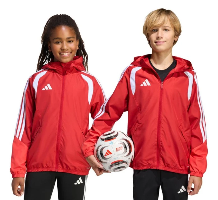 Dětská bunda adidas Tiro 26 Competition All Weather červená KB0155 Dětská bunda adidas Tiro 26 Competition All Weather červená KB0155