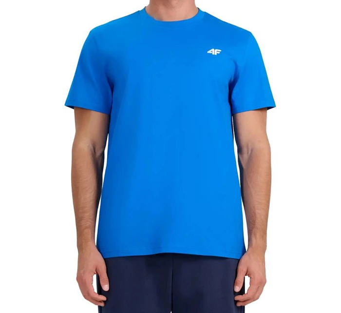 Koszulka męska 4F niebieska 4FWMM00TTSH 33S pánské model 22086688 - Hikvision