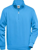 Daiber JN 831 Pracovní mikina s 1/4 zipem 02.0831 aqua