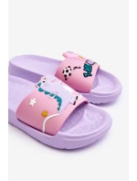 Dětský Dinosaurus T-Rex Slides fialove Bernis Dětský Dinosaurus T-Rex Slides fialove Bernis