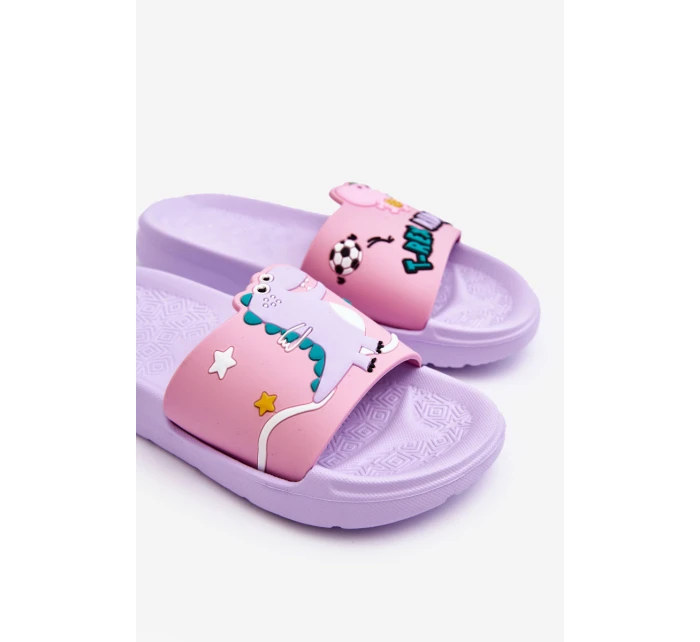 Dětský Dinosaurus T-Rex Slides fialove Bernis Dětský Dinosaurus T-Rex Slides fialove Bernis