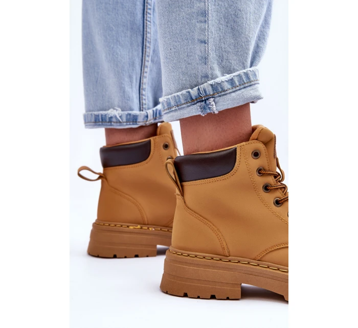 Dámské zimní botky hnědé model 21631388 - Boto Dámské zimní botky hnědé model 21631388 - Boto