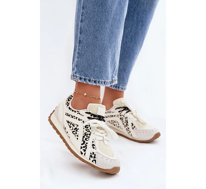 Kožené Semišové Dámské Tenisky Big Star model 22074797 Bílé - Big Star Shoes