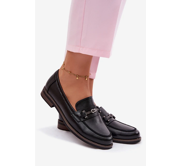 Dámské kožené mokasiny Vinceza 18132 Černé Dámské kožené mokasiny Vinceza 18132 Černé