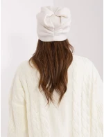 Czapka AT CZ model 18997360 ecru - FPrice Czapka AT CZ model 18997360 ecru - FPrice