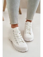 Dámské Tenisky S Kotníkovou Cholevkou Big Star Bílé Dámské Tenisky S Kotníkovou Cholevkou Big Star Bílé