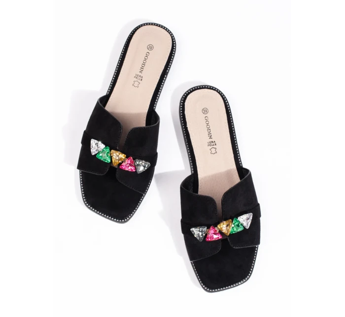 Originální nazouváky černé dámské bez podpatku Originální nazouváky černé dámské bez podpatku