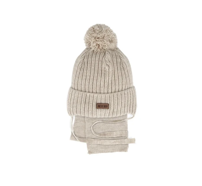 AJS 48-316 Chlapecká sada čepice+šátek AJS 48-316 Chlapecká sada čepice+šátek