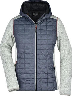 JN Dámská pletená hybridní bunda 02.0 light melange/anthracite melange model 22528895 - Daiber