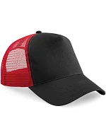Beechfield B 640 5 panelová Trucker kšiltovka 53.0640 black/classic red