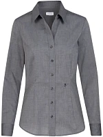 Blouse Slim LSL Halenka s dlouhým rukávem model 22501338 anthracite - Seidensticker Blouse Slim LSL Halenka s dlouhým rukávem model 22501338 anthracite - Seidensticker