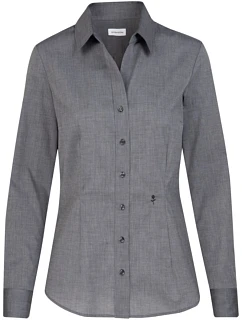 Blouse Slim LSL Halenka s dlouhým rukávem model 22501338 anthracite - Seidensticker