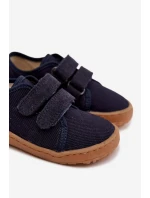 Dětské domácí pantofle Barefoot Froddo Canvas G1700440-2 Tmavě modré Dětské domácí pantofle Barefoot Froddo Canvas G1700440-2 Tmavě modré