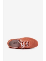 Dámské polobotky z přírodního semiše S.Barski LR61-7080 Oranžové