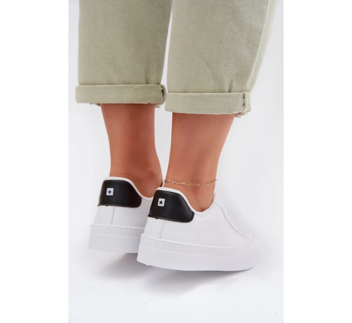 Dámské tenisky z eko kůže Big Star TT274928 HI-POLY SYSTEM Bílé Dámské tenisky z eko kůže Big Star TT274928 HI-POLY SYSTEM Bílé