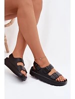 Dámské pěnové sandály na platformě Big Star TT274A031 Černé Dámské pěnové sandály na platformě Big Star TT274A031 Černé