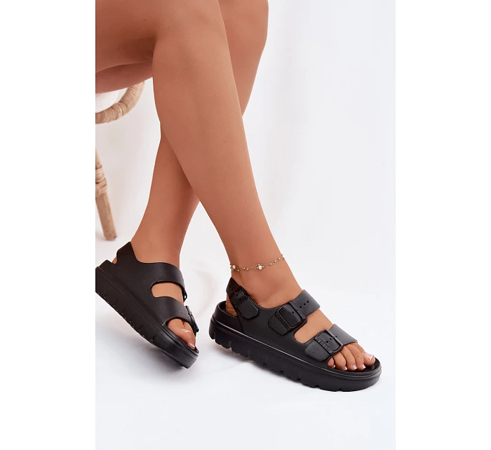 Dámské pěnové sandály na platformě Big Star TT274A031 Černé Dámské pěnové sandály na platformě Big Star TT274A031 Černé