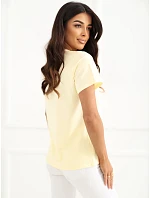 T shirt IR TS model 22107636 jasny żółty - FPrice T shirt IR TS model 22107636 jasny żółty - FPrice