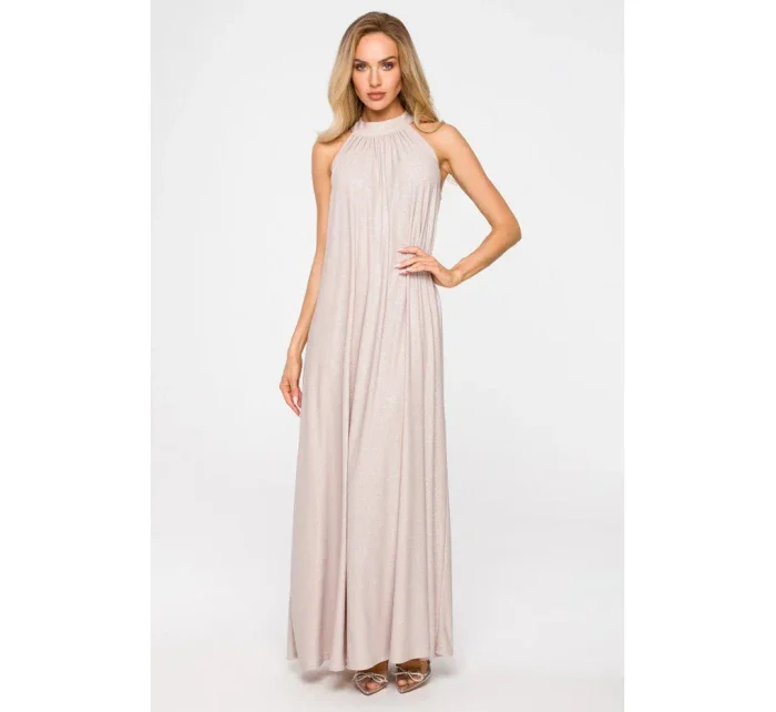 Maxi šaty s výstřihem model 18004693 - Moe