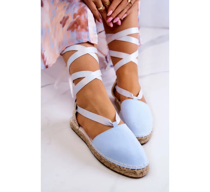 Dámské elegantní espadrilky Big Star - světle modré