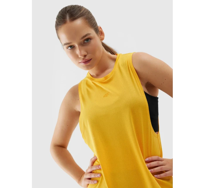 Dámské sportovní rychleschnoucí top loose 4F - oranžový Dámské sportovní rychleschnoucí top loose 4F - oranžový