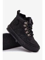 Dětské zateplené trekové boty Big Star – černé