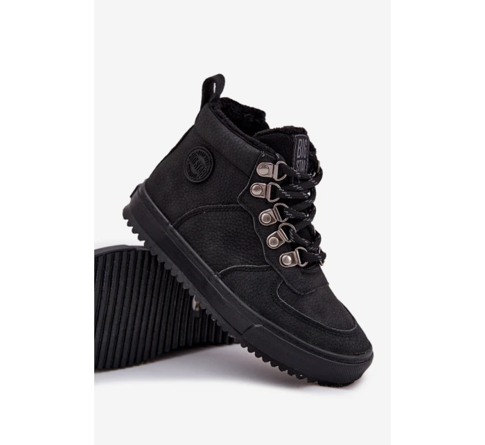 Dětské zateplené trekové boty Big Star – černé