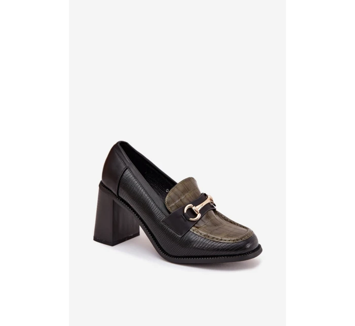 Polobotky na podpatku  model 217845 Step in style