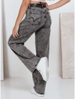 Dámské široké džíny černé FashionStreet UY2747