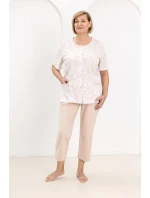 Pyžamo model 21890506 cr/r 2XL3XL W26 dámské rozepínací - Regina