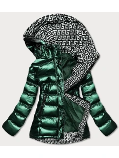 DAMSKA KURTKA PIKOWANA Z KAPTUREM ZIELONA model 21243133 - SPEED.A