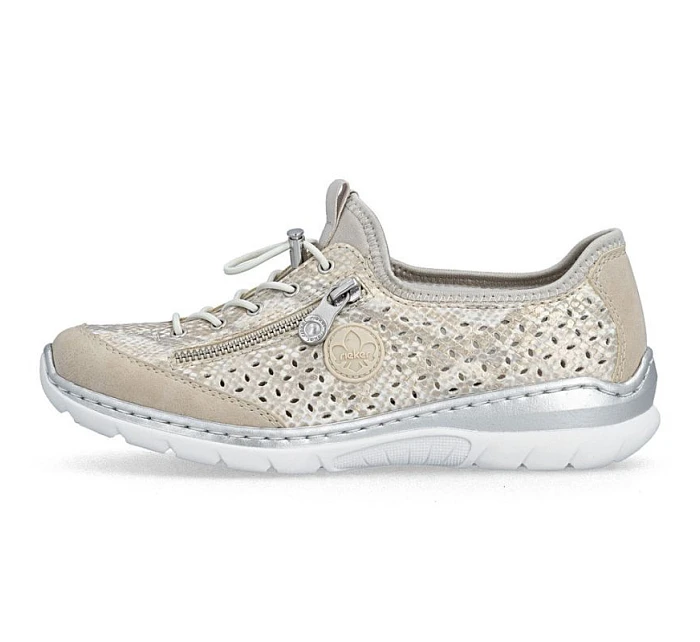 Dámská zlatá prolamovaná sportovní obuv model 22097169 - Rieker
