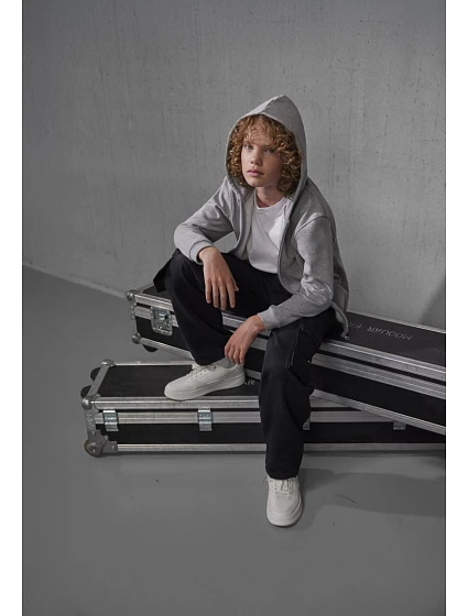 B&C Zip Hood /kids Dětská mikina s kapucí sport grey model 22445490 B&C Zip Hood /kids Dětská mikina s kapucí sport grey model 22445490