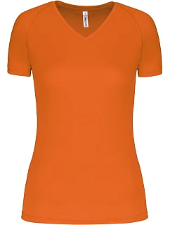 Kariban ProAct PA 477 Dámské sportovní tričko s výstřihem do V 20.P477 fluorescent orange