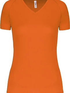 Kariban ProAct PA 477 Dámské sportovní tričko s výstřihem do V 20.P477 fluorescent orange