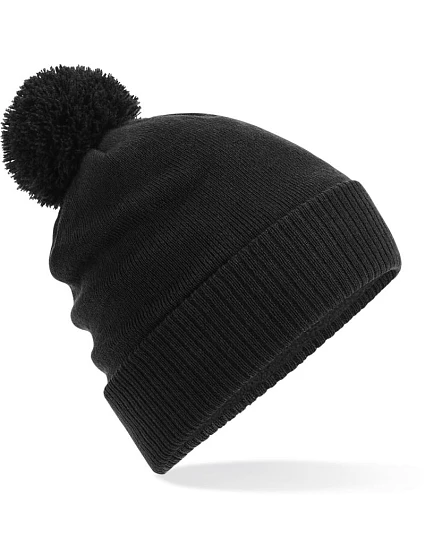 Beechfield B 502 Vodoodpudivá pletená čepice s bambulí 53.0502 black