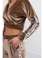 Sada veluru Queen cappuccino Sada veluru Queen cappuccino