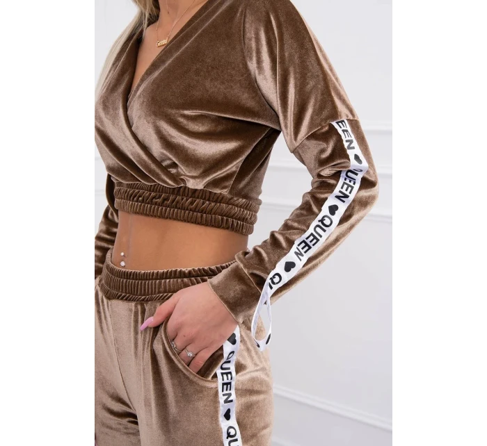 Sada veluru Queen cappuccino Sada veluru Queen cappuccino