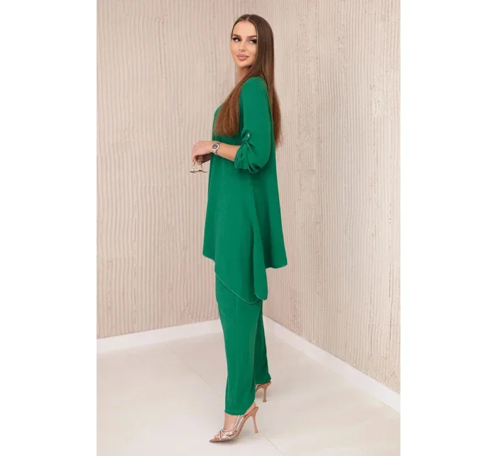 Sada halenky + kalhot s přívěskem zelený Sada halenky + kalhot s přívěskem zelený