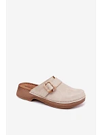 Dámské s přezkou  Světle béžové model 22094903 - Inblu